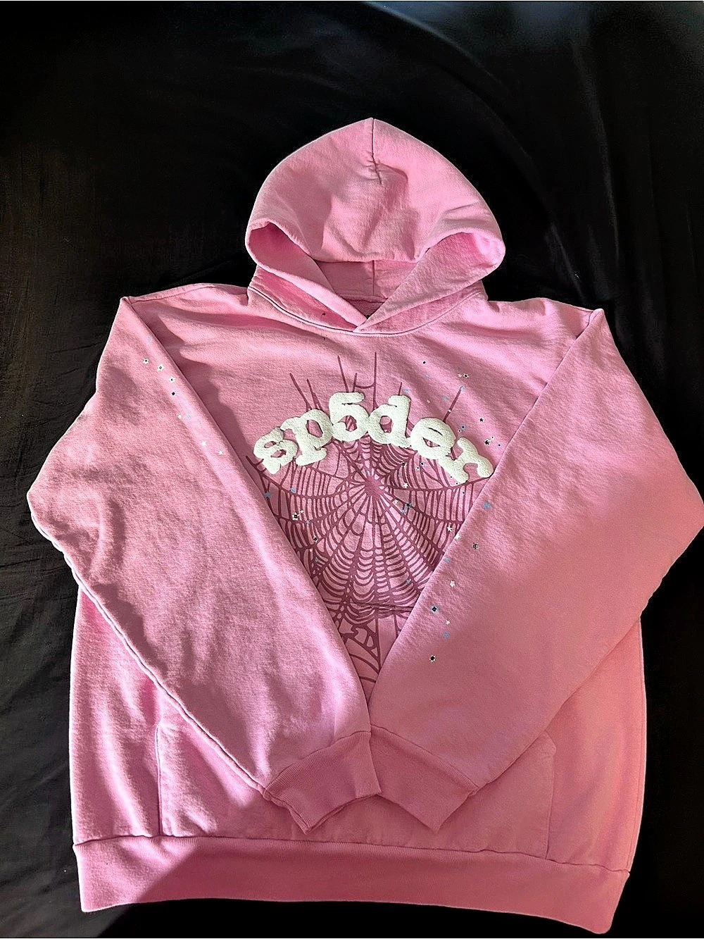 Spider Pink Hoodie Size Large